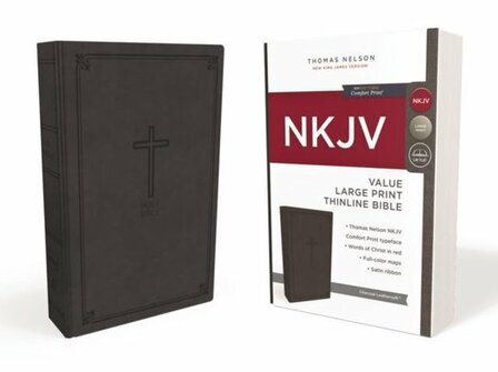 NKJV Thinline LP Bible zwart