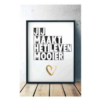 kaart jij maakt het leven mooier