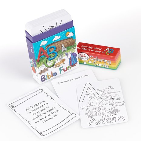 Kleurkaarten ABC Bible Fun For Kids