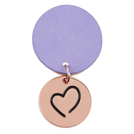 Keyring Rose Gold Disc - Be Brave