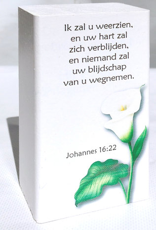 Bemoedigingsblok - Ik zal u weerzien - Johannes 16:22