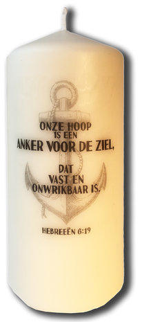 Kaars - Onze hoop is een anker