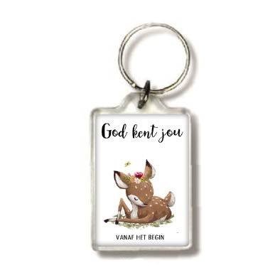 Sleutelhanger God kent jou hertje