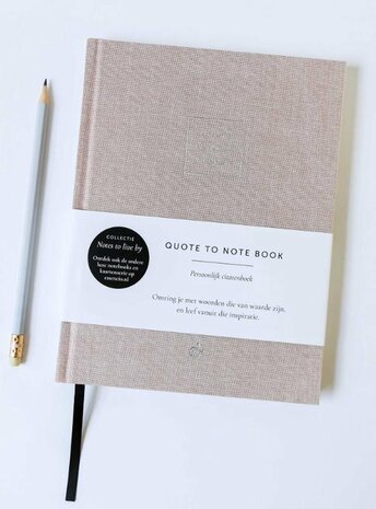 Quote to note book