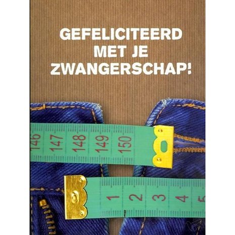 Kaart gefeliciteerd met zwanger..- Leef!