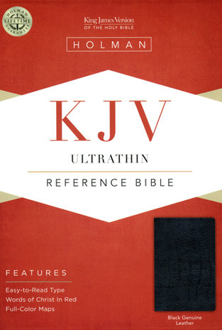 KJV Bible Ultrathin Reference Black