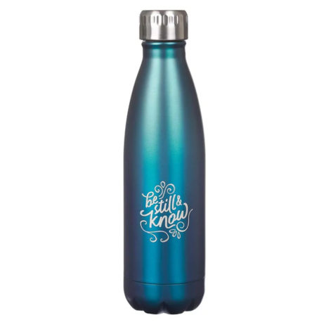 Waterfles Be still and know 500 ml roestvrij staal