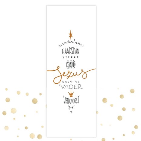 Boekenlegger Wonderbare Raadsman