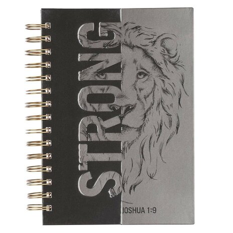 Journal groot ringband Strong Joshua 1:9