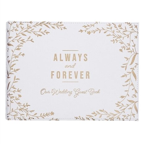 Always and forever gastenboek bruiloft