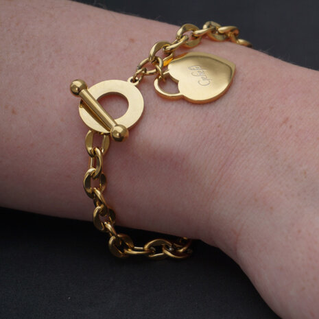 Armband ‘Geliefd’ - goud