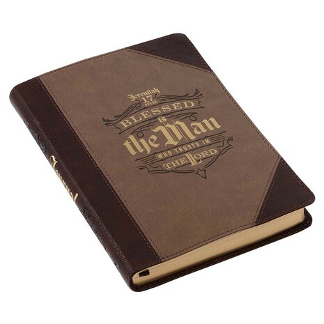 Journal Blessed is the man Jeremiah 17 luxleather