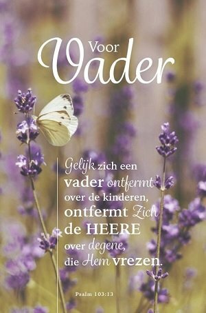 Kaart Voor vader (tekst SV)