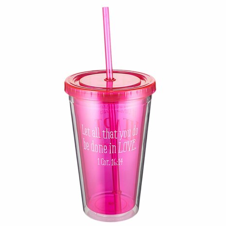 Tumbler Let all that you do 480 ml plastic