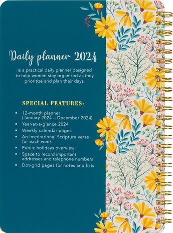 Agenda 2024 Make today a wonderful day ringband weekplanner