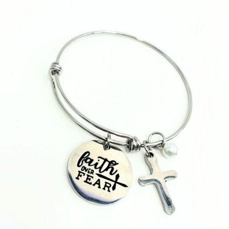 Armband Bangle Faith over fear