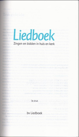 Liedboek blauw/groen witsnede