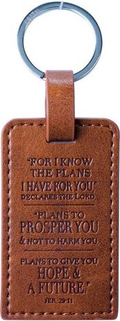 Sleutelhanger For I know the plans leer