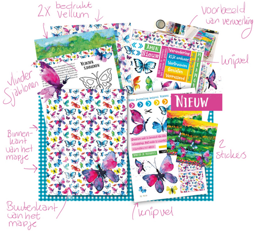 Bible Journaling craftpakketje Vlinders