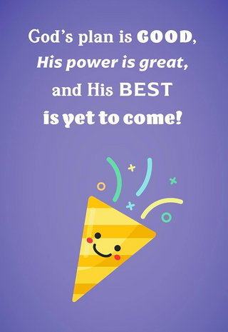 Kaart Birthday God's plan is good