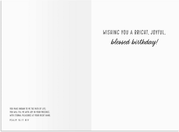 Kaart Birthday bloemen (Dayspring)