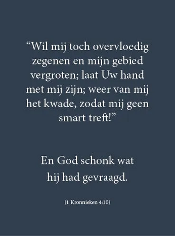 Kaart Overvloedig zegenen
