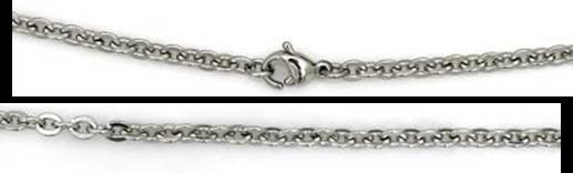 Ketting 42 cm roestvrij staal ankerstijl
