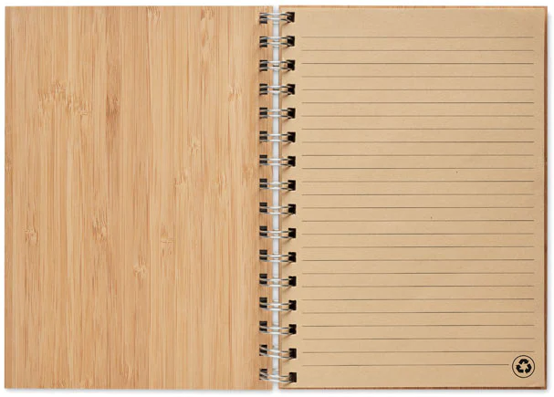 Notitieboek Liefde vergaat nimmer A5 bamboe 14x21 cm bloem