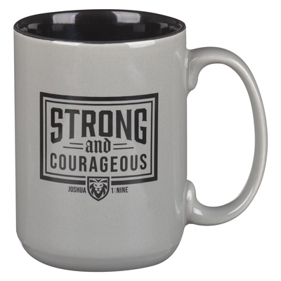Mok Strong and courageous grijs 