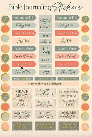 Stickers Bible journaling