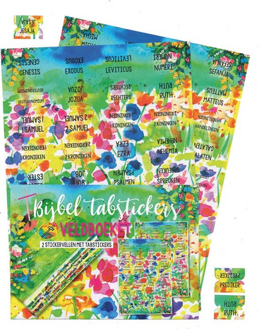 Bijbeltabs stickers veldboeket