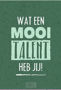 Kaart Wat een mooi talent heb jij