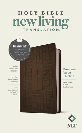 NLT Premium Value Thinline Bible bruin