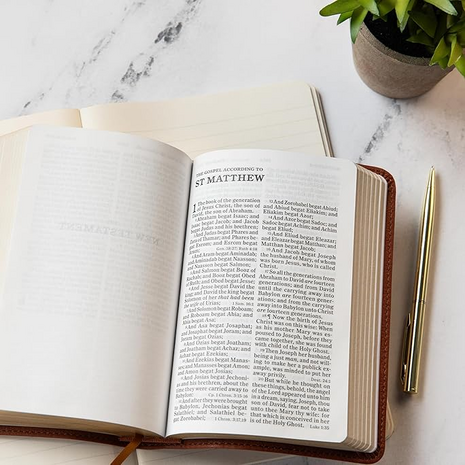 KJV Large Print Compact Ref. Bible bruin