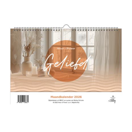 Maandkalender 2026 Je bent geliefd Hour of Power