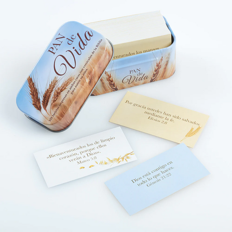 Pan de Vida (Bread of Life) beloftekaartjes in blik