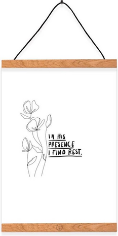 Poster In His presence I find rest