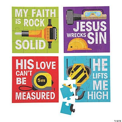 Puzzel My faith is rock solid 16 stukjes