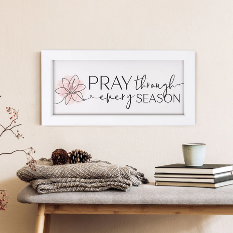 Wandbord Pray through every season