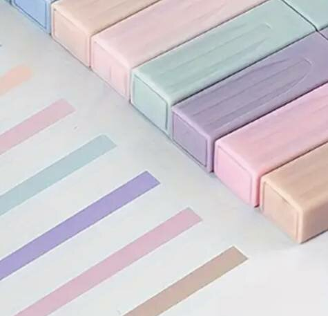 Highlighters pastelkleuren set van 6