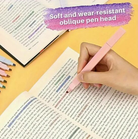 Highlighters pastelkleuren set van 6