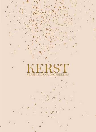 Kaart Kerst - Verspreid goudkorreltjes