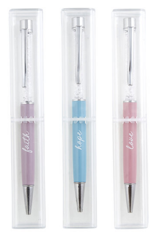 Pen Faith/Hope/Love kristal