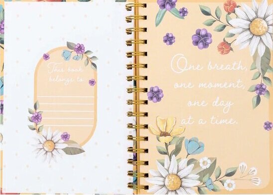 Journal Let your light shine ringband bloemen