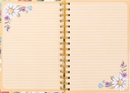Journal Let your light shine ringband bloemen