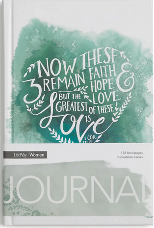 Journal Faith hope love softcover waterkleuren