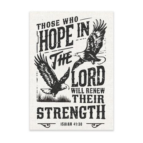 Poster 'Hope in the Lord' A3