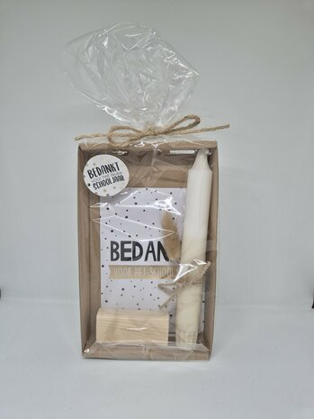 Giftset doosje met kaart in blokje en kaars (Gifts of Grace)