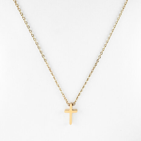 Ketting kruisje xs goud