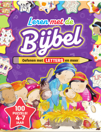 Leren met de Bijbel oefenen met letters en meer
